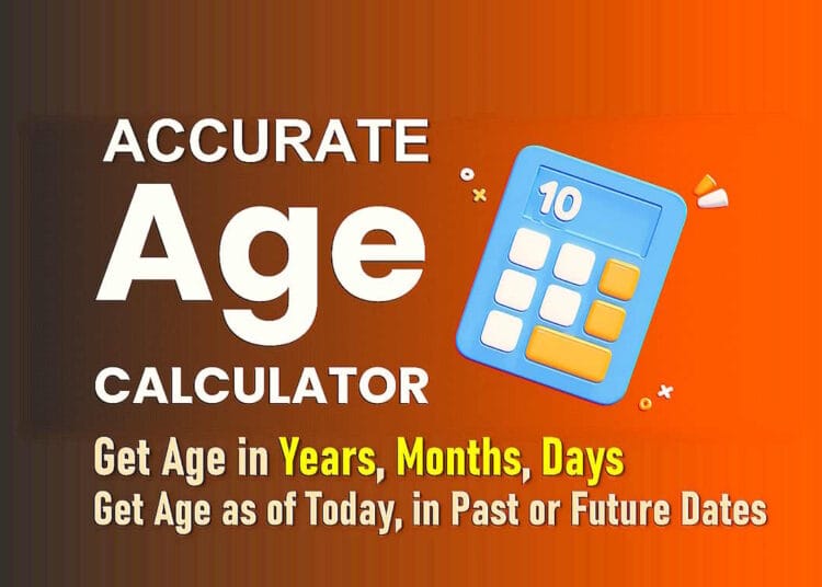 chronological age calculator, by year, by date of birth
