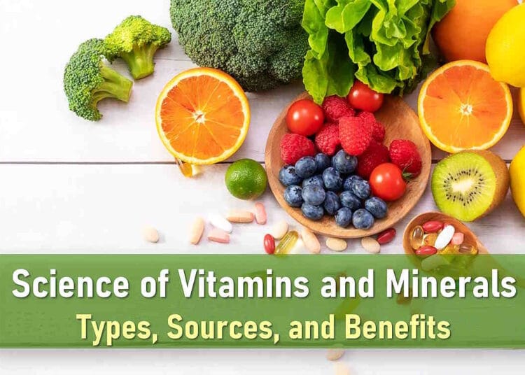 vitamins, minerals, trace mineral: types, sources, benefits, deficiency symptoms