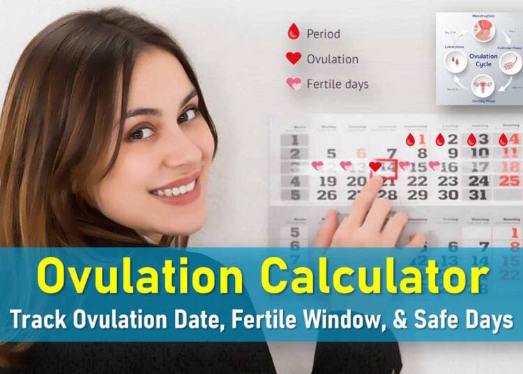 accurate ovulation calculator, calendar, tracker, fertile window,